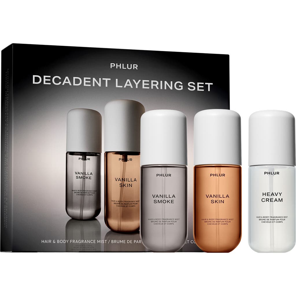 Phlur Decadent Body Mist Layering Set $65 Value In Transparent