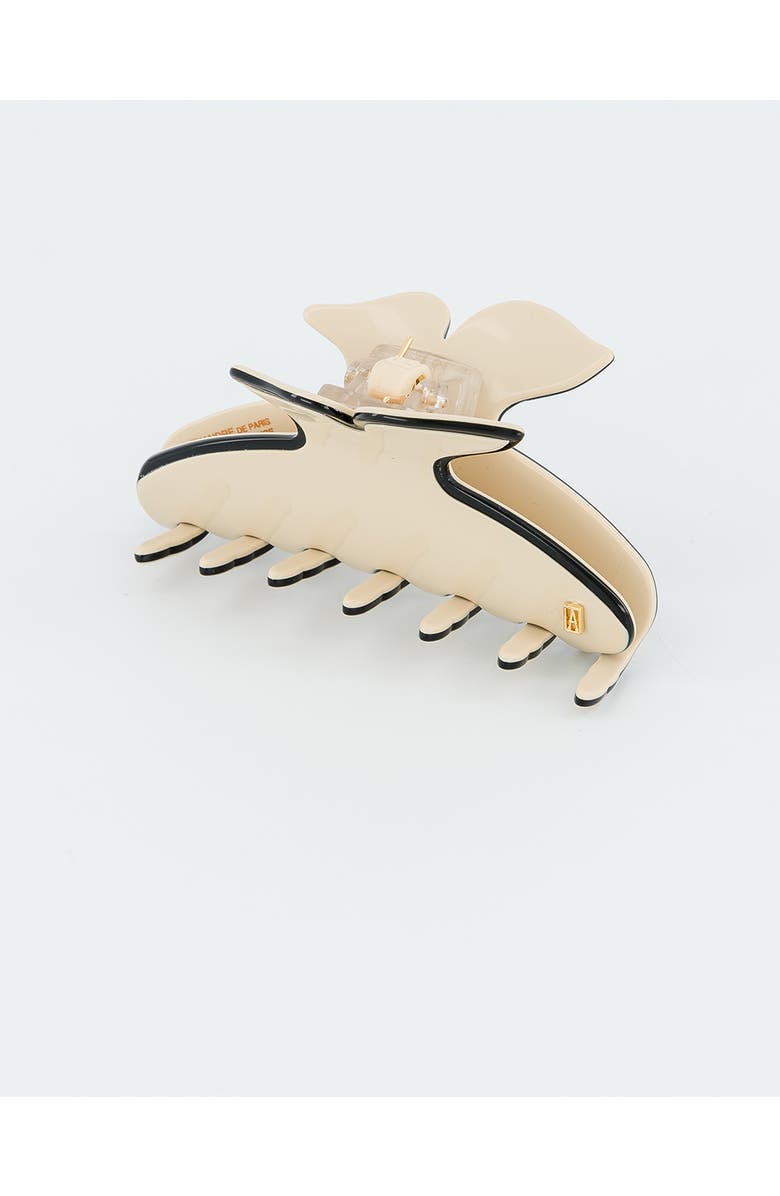 Alexandre de Paris Olympiades Medium Acetate Hair Clip, Alternate, color, Beige