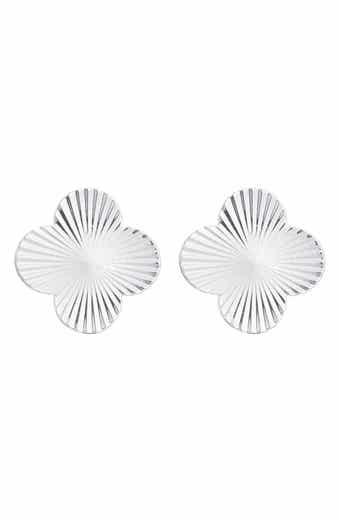 Prismatic Clover Stud Earrings