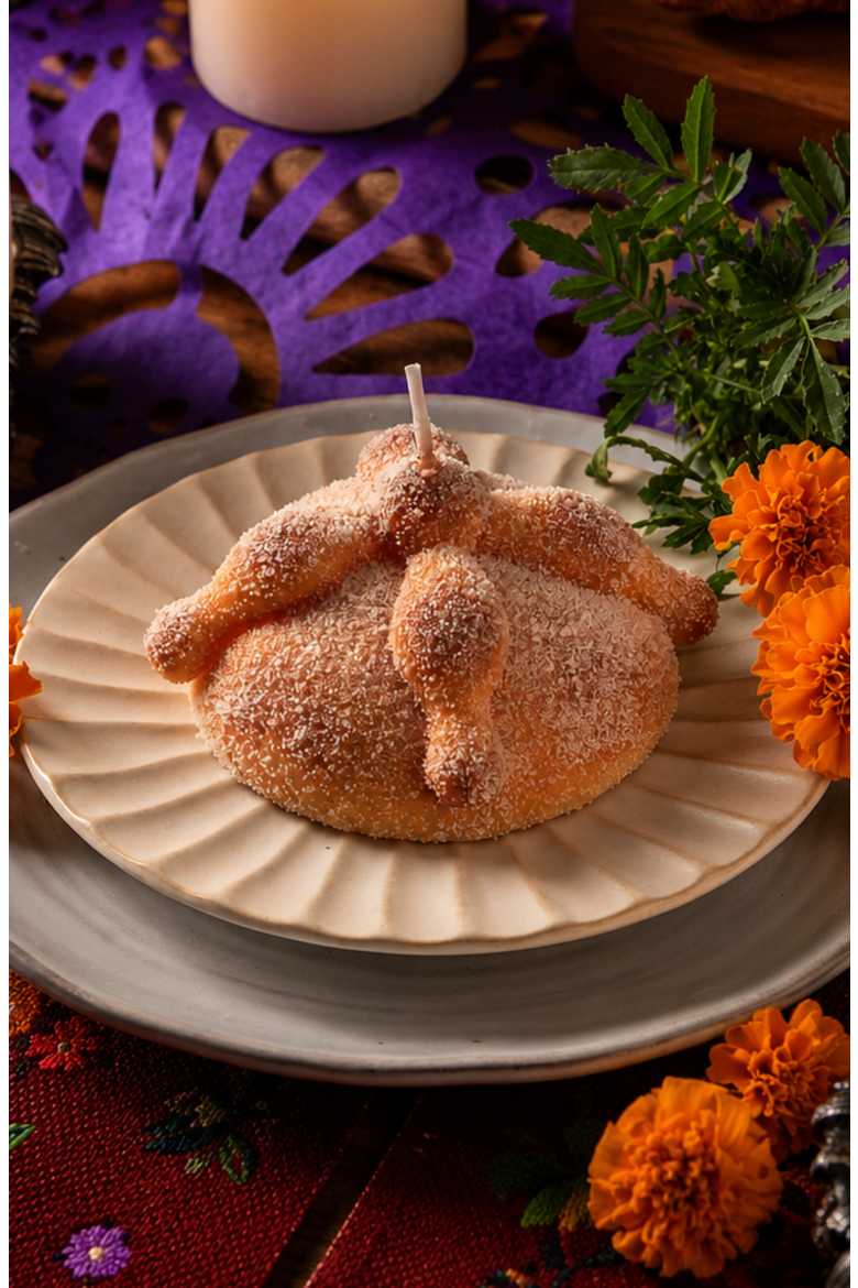 Pan de Muerto Candle, Alternate, color, None