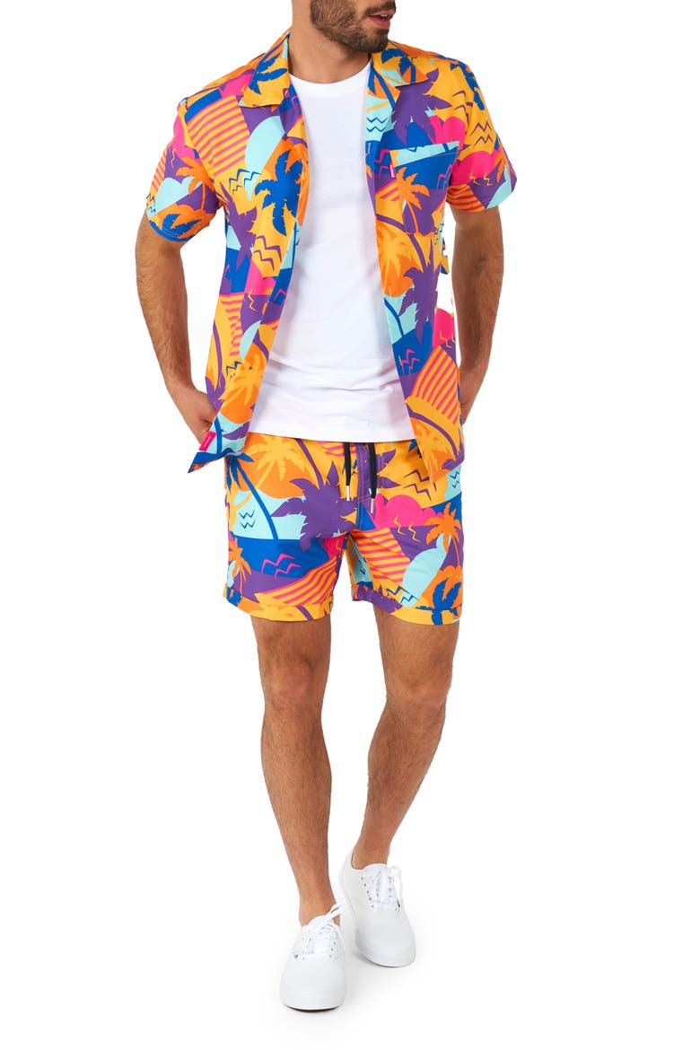 2-Piece Palm Power Summer Set, Main, color, MULTICOLOR