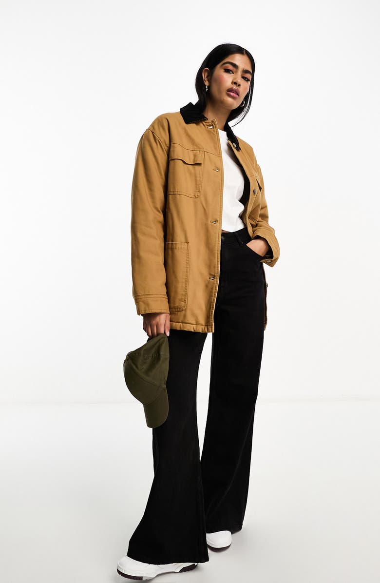ASOS DESIGN Cotton Canvas Jacket, Alternate, color, 