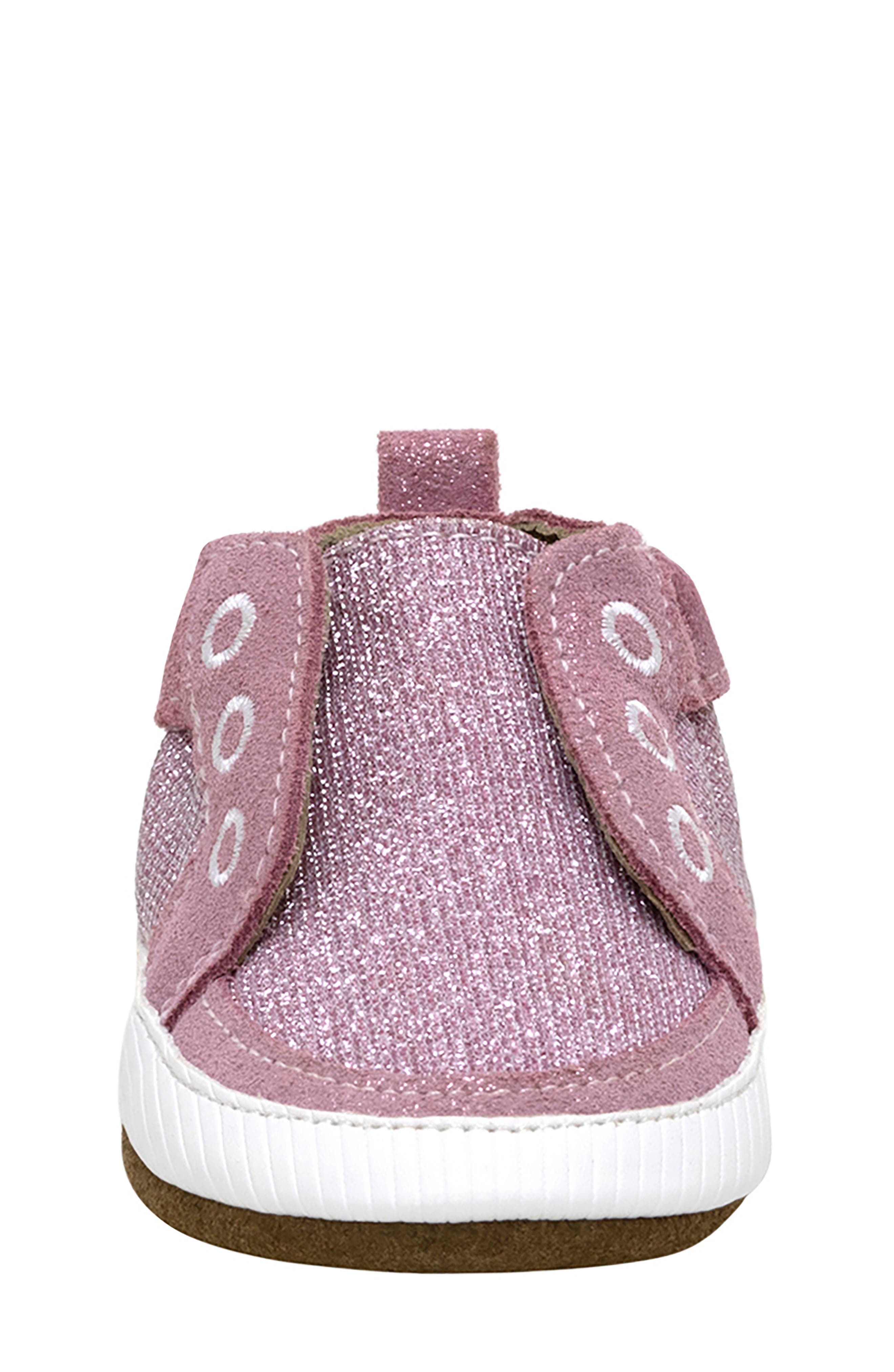 Robeez<sup>®</sup> Stylish Staci Crib Shoe, Alternate, color, Light Pastel Pink