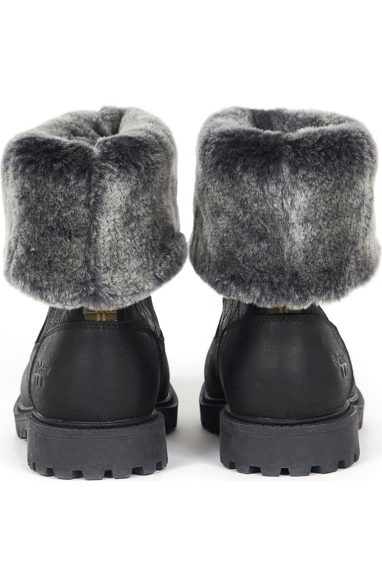 Barbour Hareshaw Waterproof Faux Fur Trim Boot, Alternate, color,