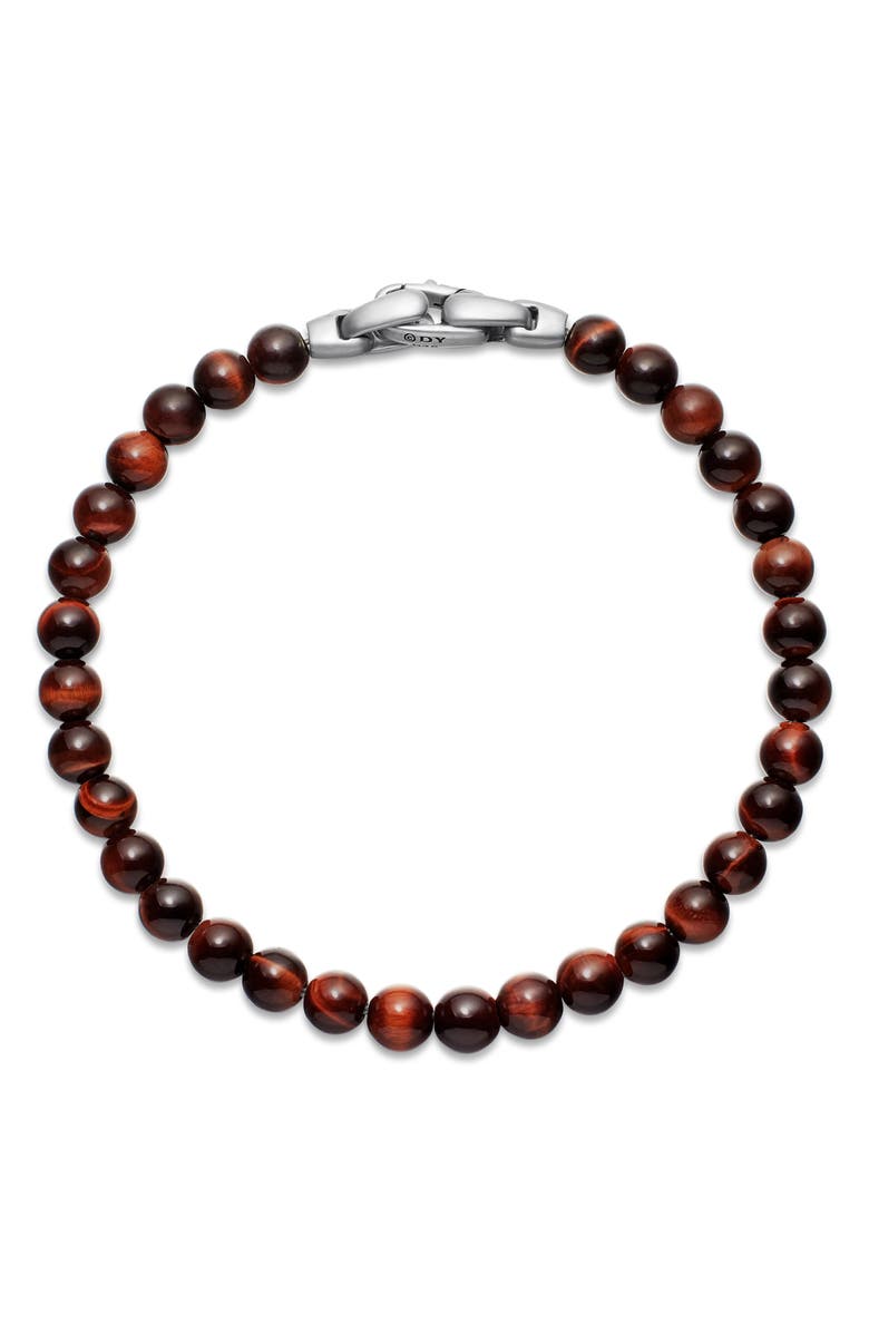 David Yurman Spiritual Beads Tigers Eye Bracelet, Alternate, color,