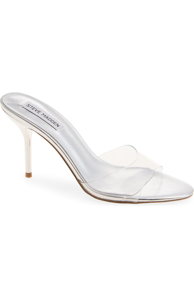 Steve Madden Porcha Stiletto Mule Sandal, Main, color, Clear