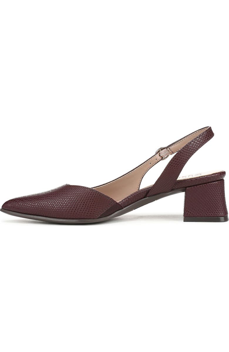 Naturalizer Anya d'Orsay Block Heel Pump, Alternate, color, Merlot Red Snake Faux Leather