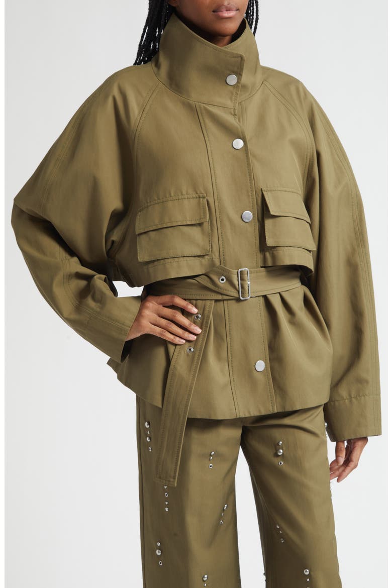 Belted Utility Jacket, Alternate, color, CAPER