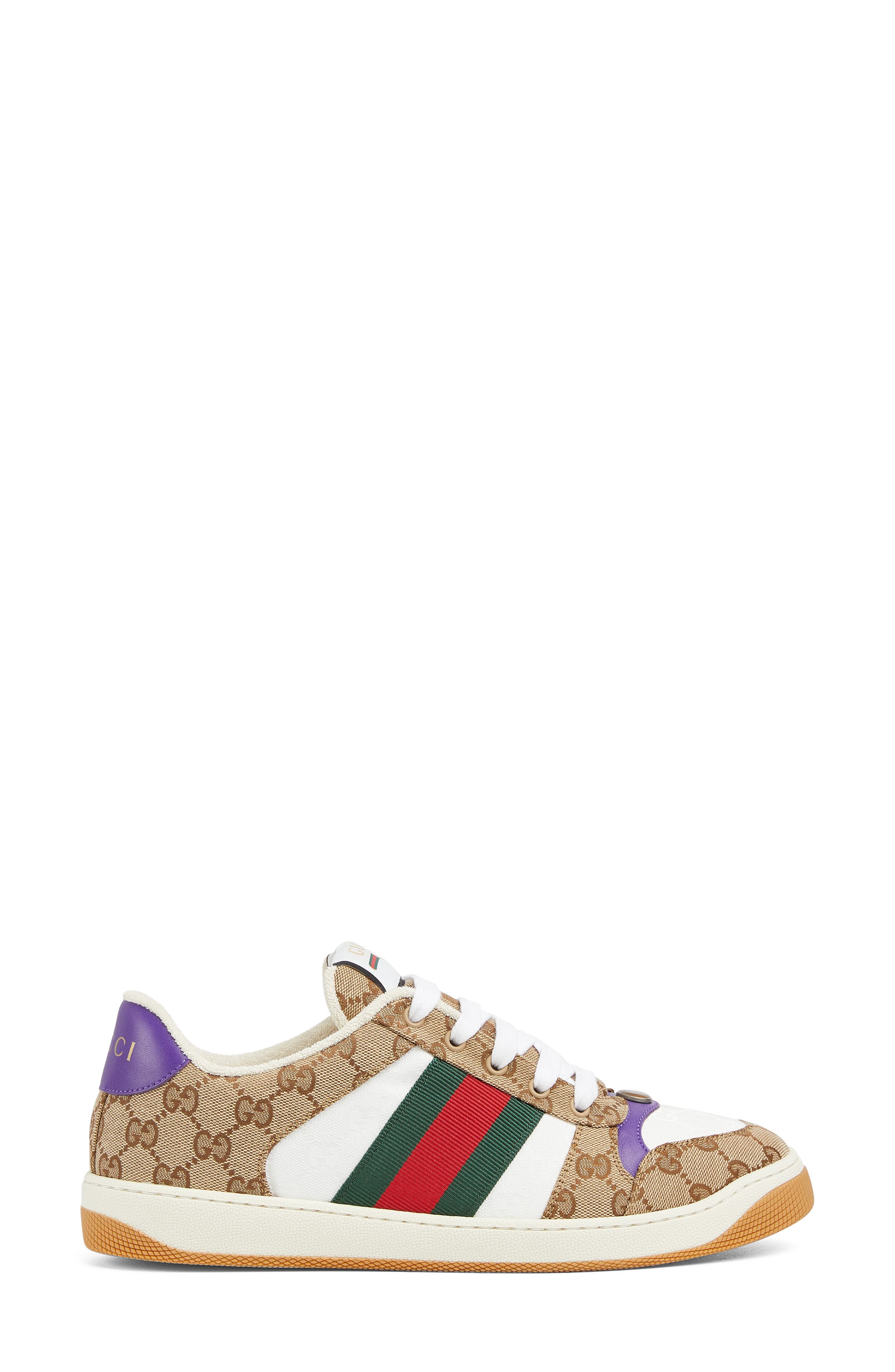 Gucci Screener Sneaker, Alternate, color, Beige
