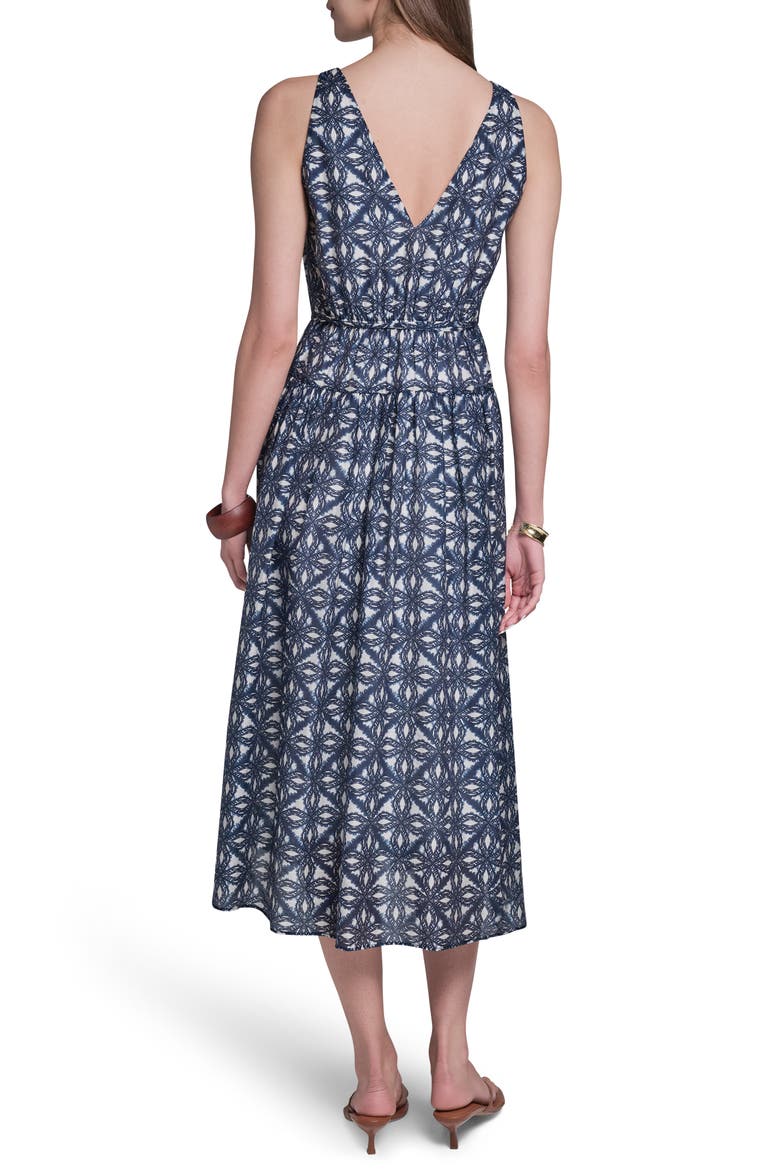 Printed Drop Waist Dress, Alternate, color, BLUE MULTI