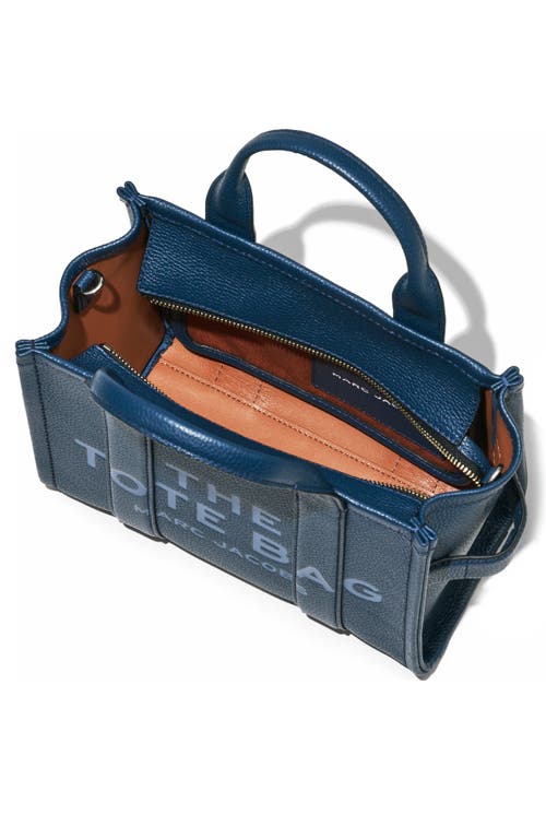 Marc Jacobs The Leather Small Tote Bag In Blue