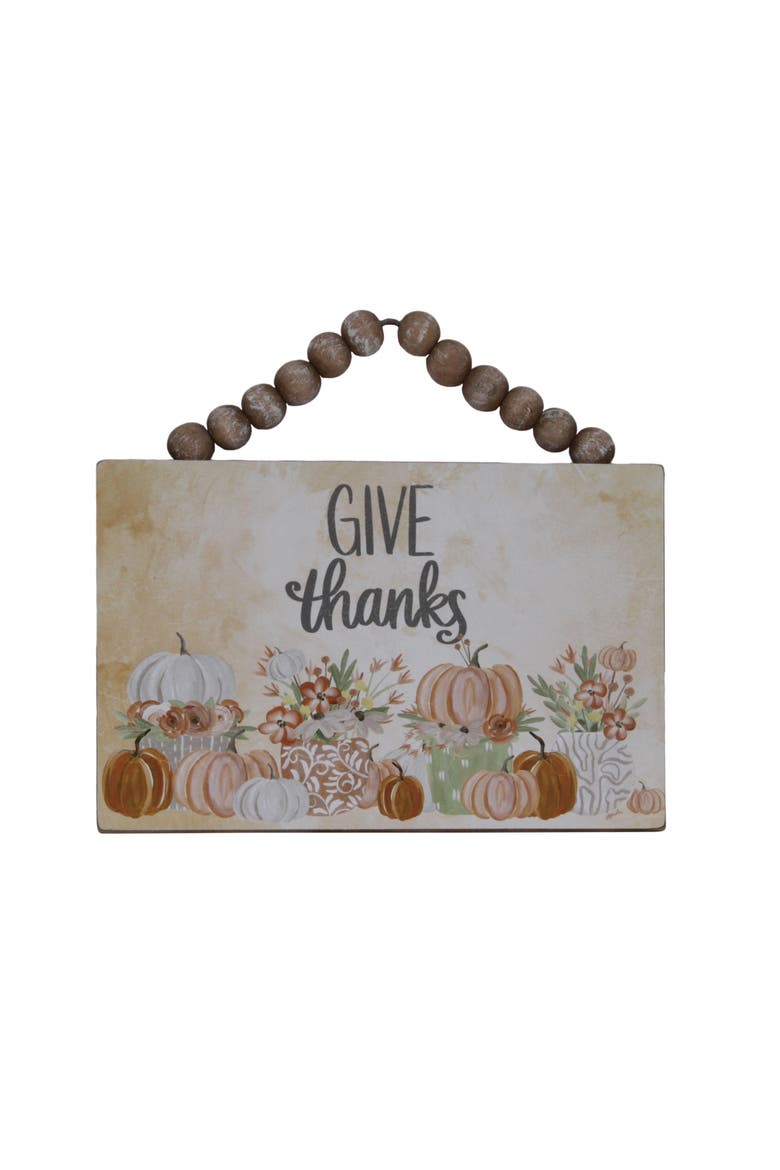 Give Thanks Wall Art Fall Harvest, Main, color, Multicolored