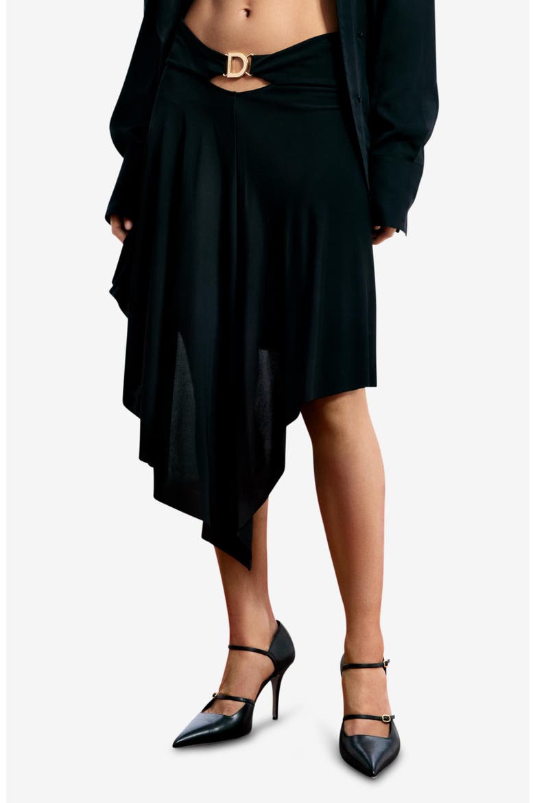 Asymmetric Skirt, Main, color, BLACK