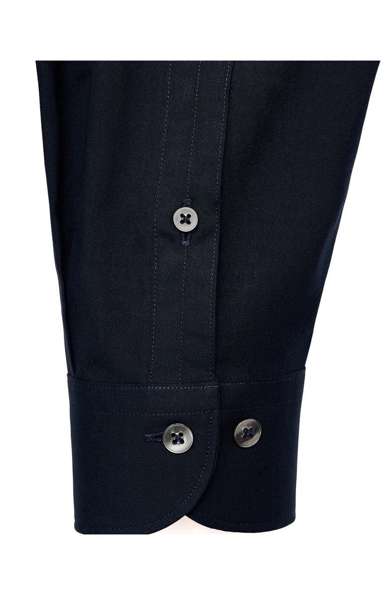 MANGO Regular Fit Cotton Oxford Cloth Button-Up Shirt, Alternate, color, Navy