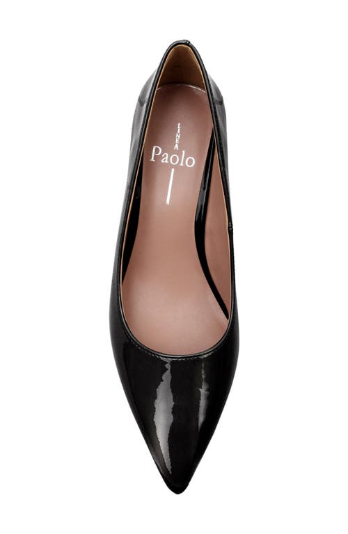 Linea Paolo Bilson Pointed Toe Pump In Black Patent