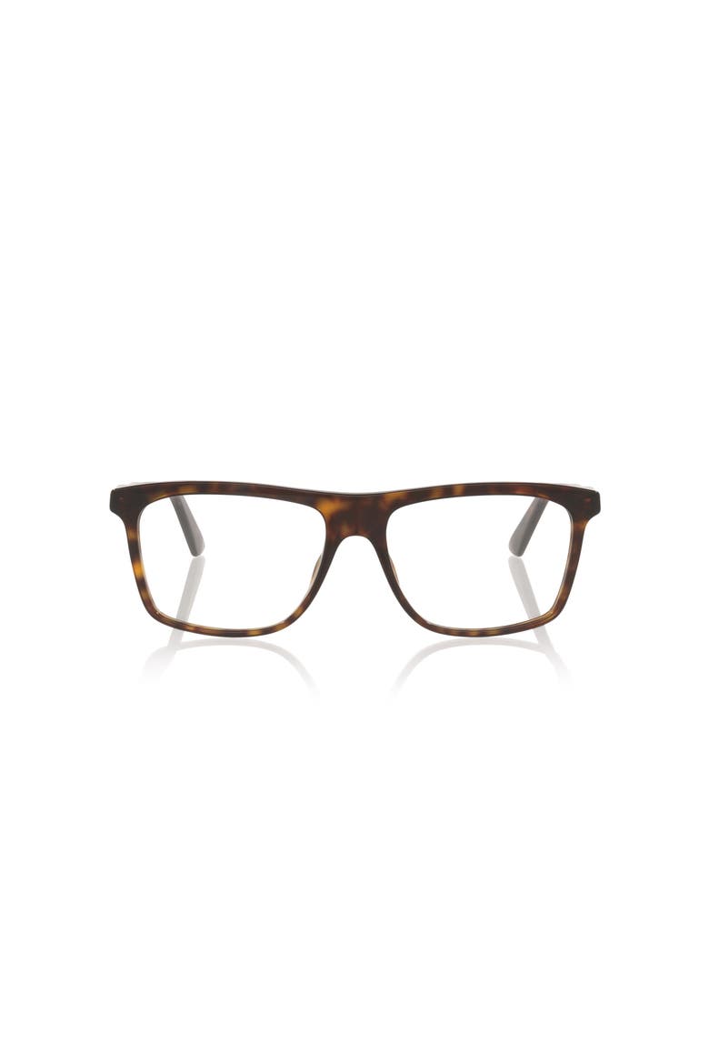 58mm Rectangle optical glasses, Alternate, color, Tortoise