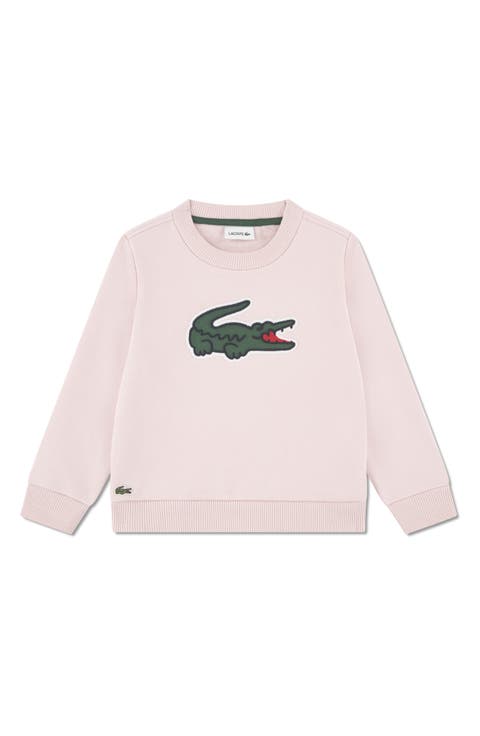 Kids
 Piqué Appliqué Crewneck Sweatshirt (Big Kid)
