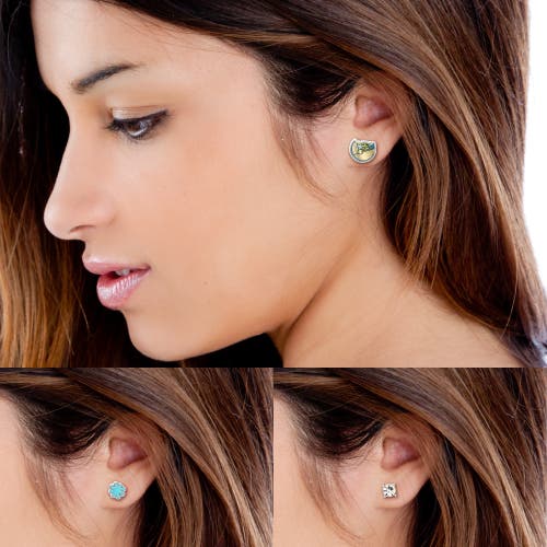 Star Wars The Mandalorian Stud Earrings, 3 Pairs In Metallic