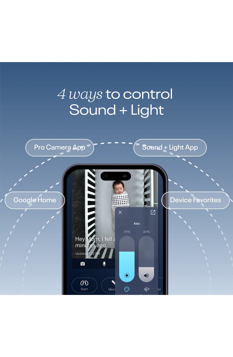Nanit Sound & Light Machine, Alternate, color, White
