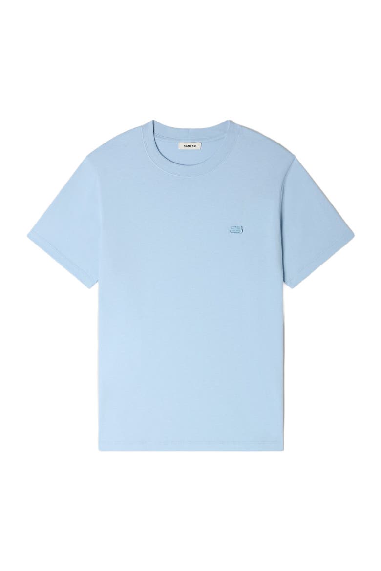 T-shirt with double S patch, Alternate, color, Sky blue