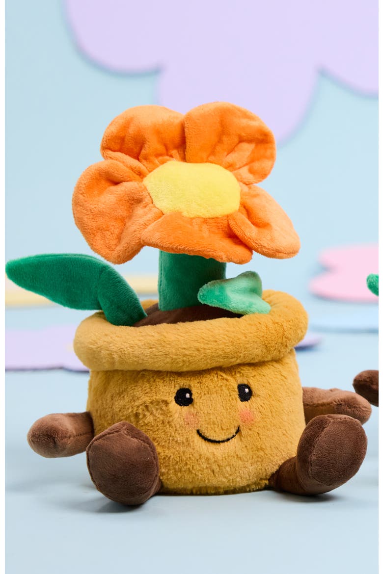 Flower Pot Plush Toy, Alternate, color, Orange