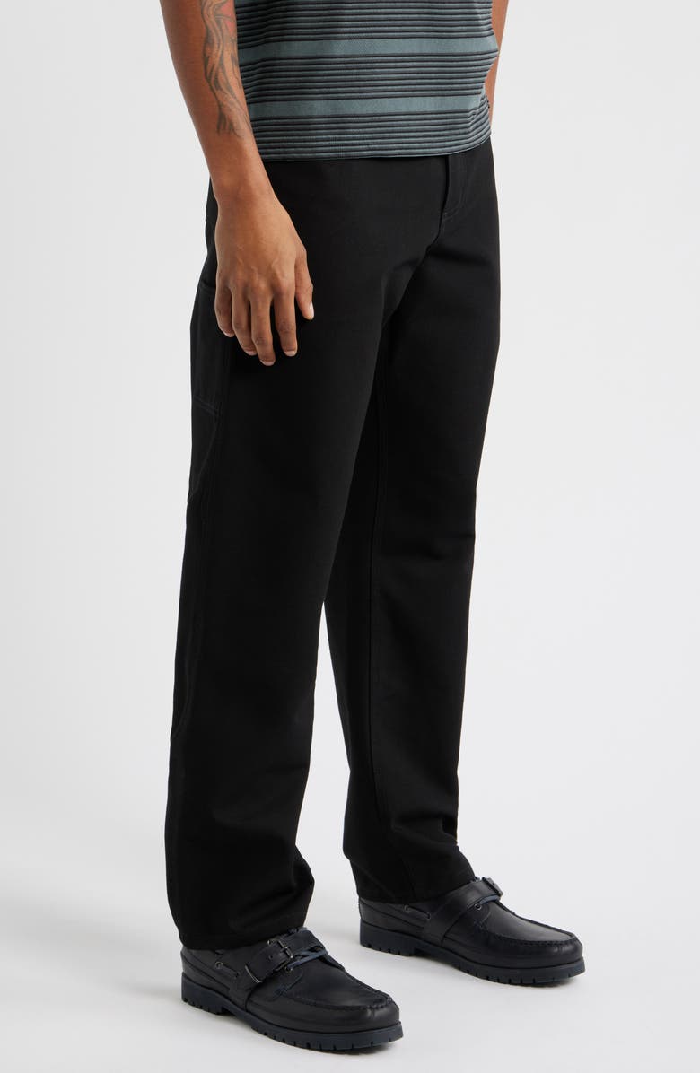 Carhartt Work In Progress Organic Cotton Canvas Pants, Alternate, color, Black