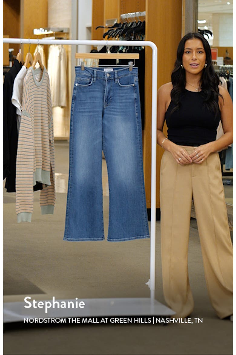 Le Pixie Palazzo Wide Leg Jeans video