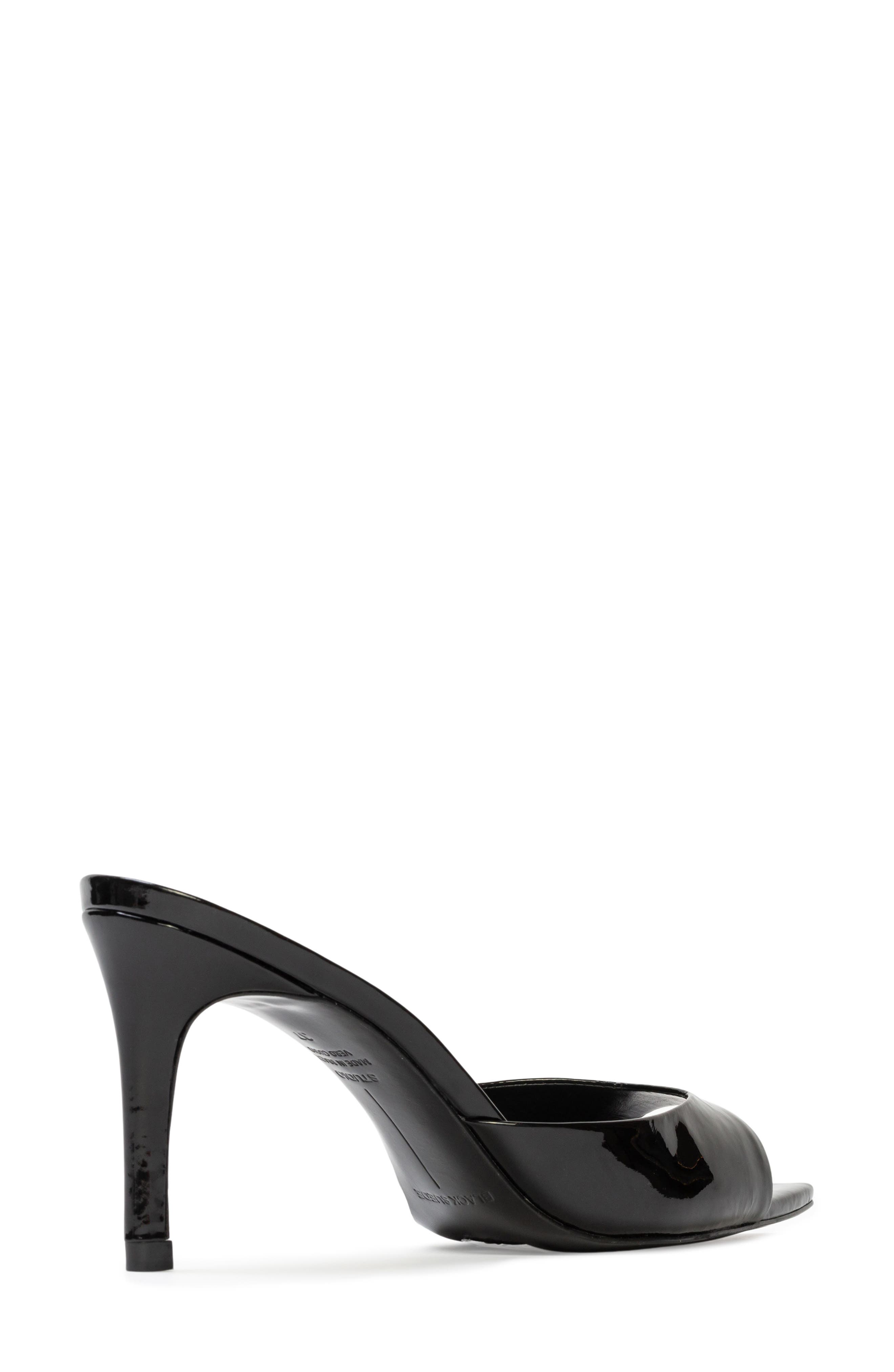 BLACK SUEDE STUDIO Brea Pointed Toe Sandal, Alternate, color, Black Patent