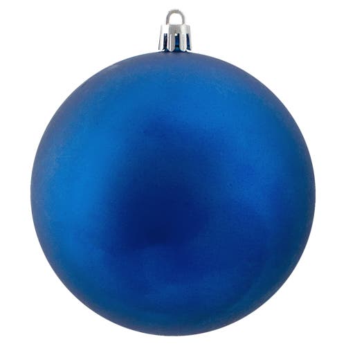 Northlight 12ct Lavish Blue Shatterproof Matte Christmas Ball Ornaments 4" In Blue