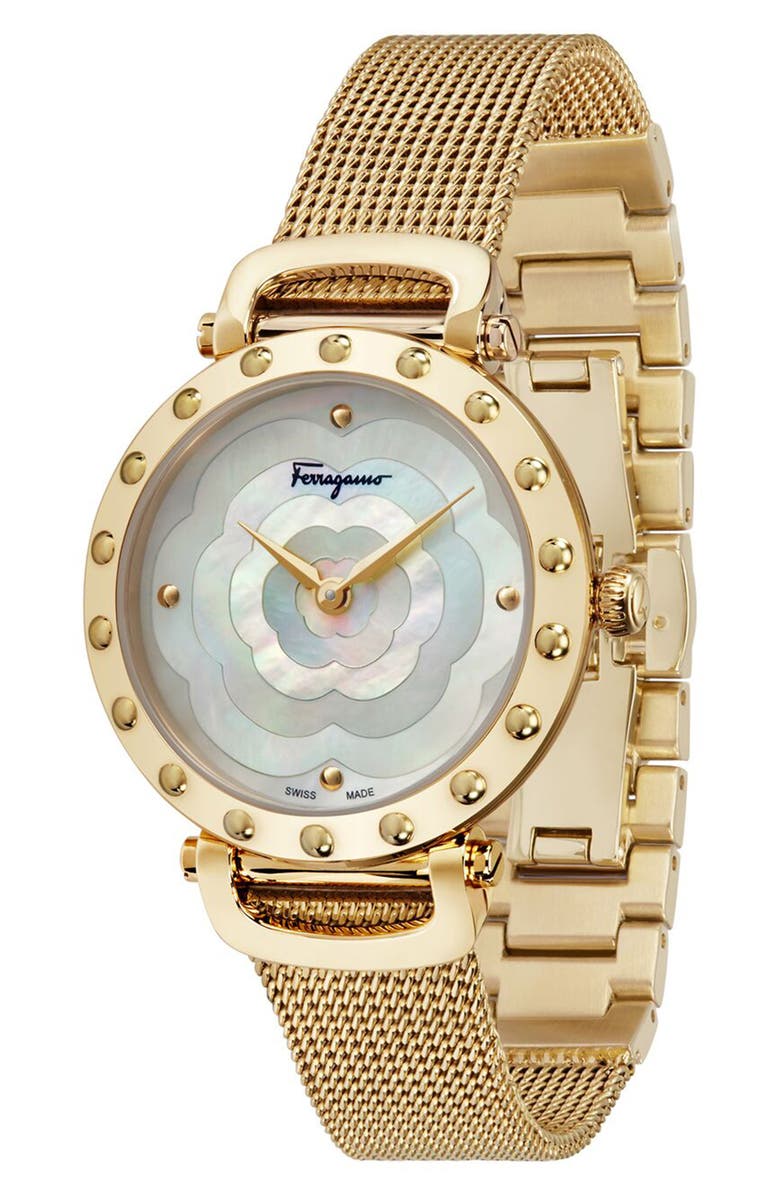 FERRAGAMO Salvatore Ferragamo Style Bracelet Watch, 34mm, Main, color,