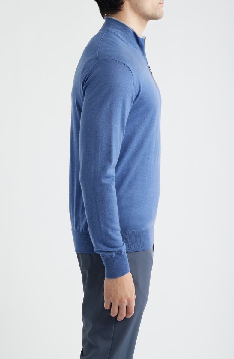 Greyson Saratoga Merino Wool Quarter Zip, Alternate, color, Falcon