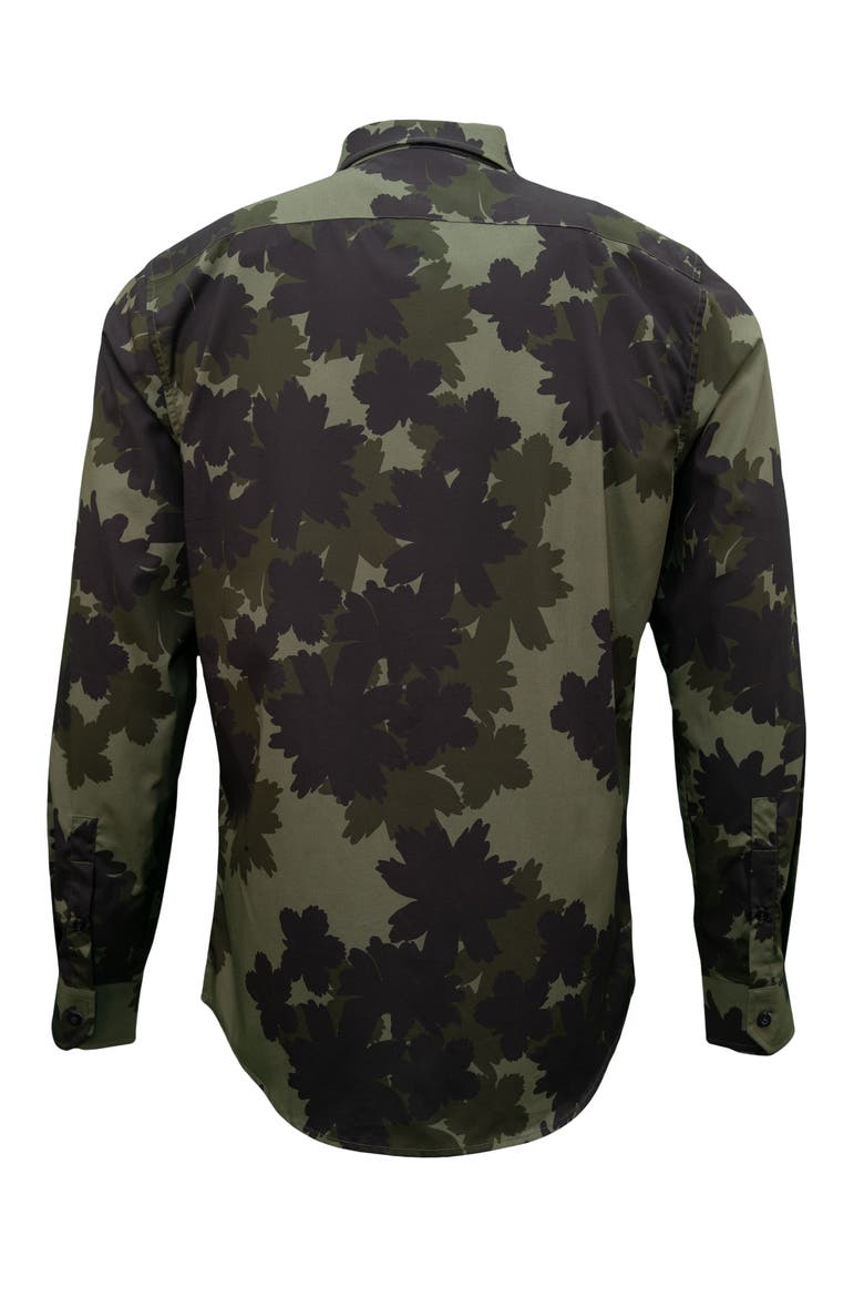 Norman Button-Up Shirt, Alternate, color, Salerno Floral Sage