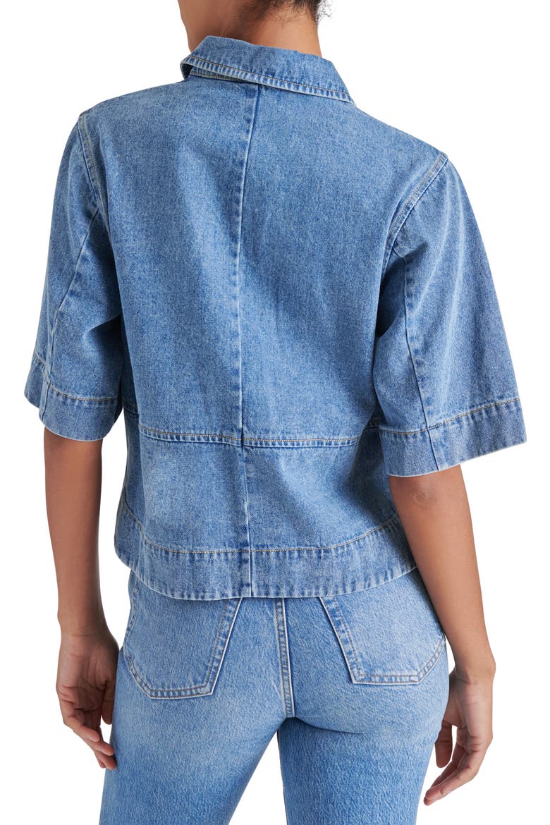 Eliana Denim Shirt, Alternate, color, MEDIUM BLUE
