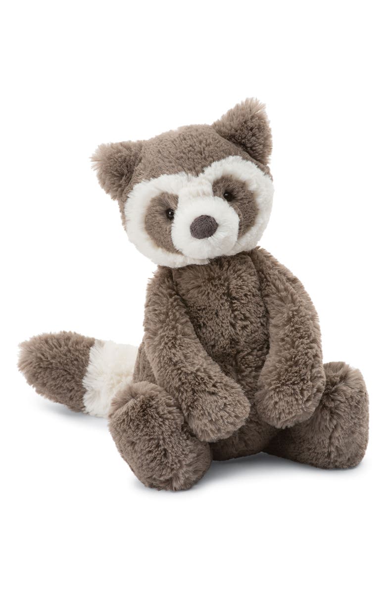 Jellycat Bashful Raccoon Stuffed Animal, Main, color,
