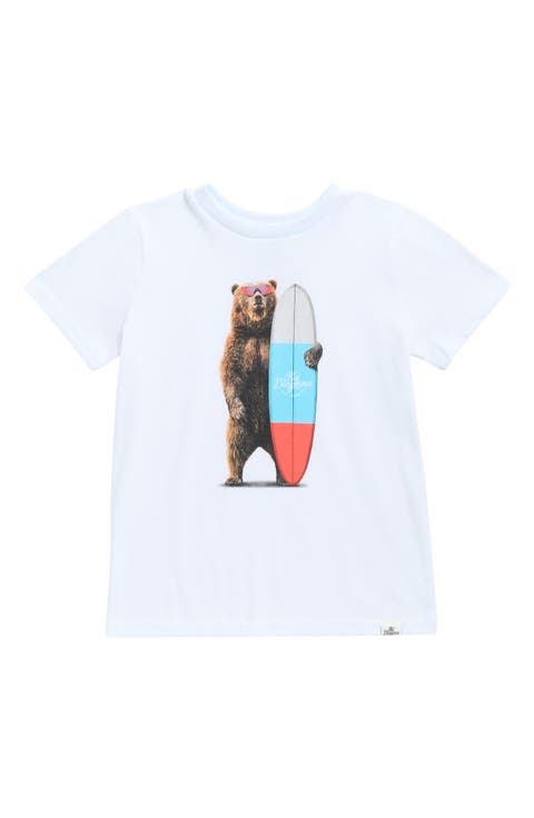 Kids' Grizzly Surfer Graphic T-Shirt