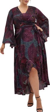 City Chic Evangeline Wrap Maxi Dress