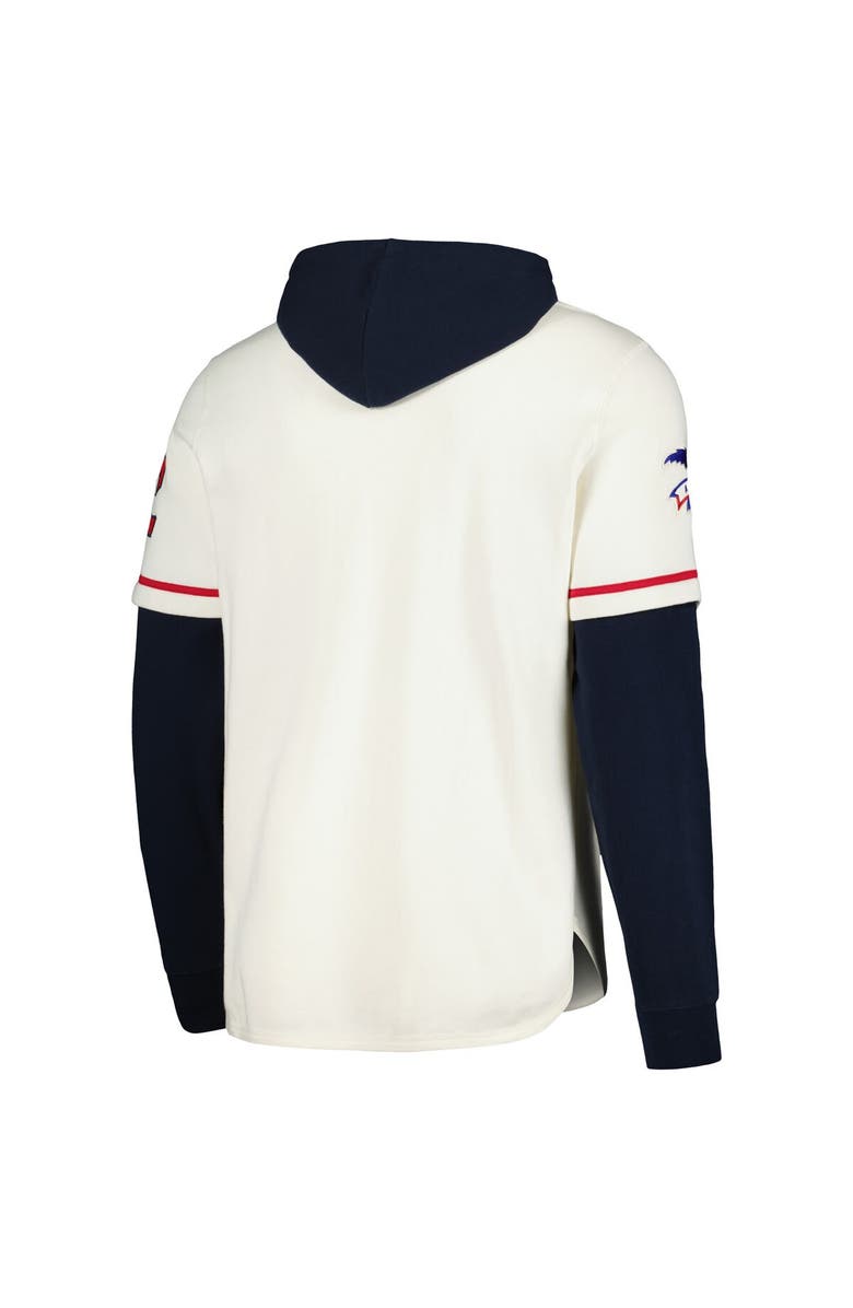 '47 Men's '47 Cream Cleveland Indians Trifecta Shortstop Pullover Hoodie, Alternate, color, 