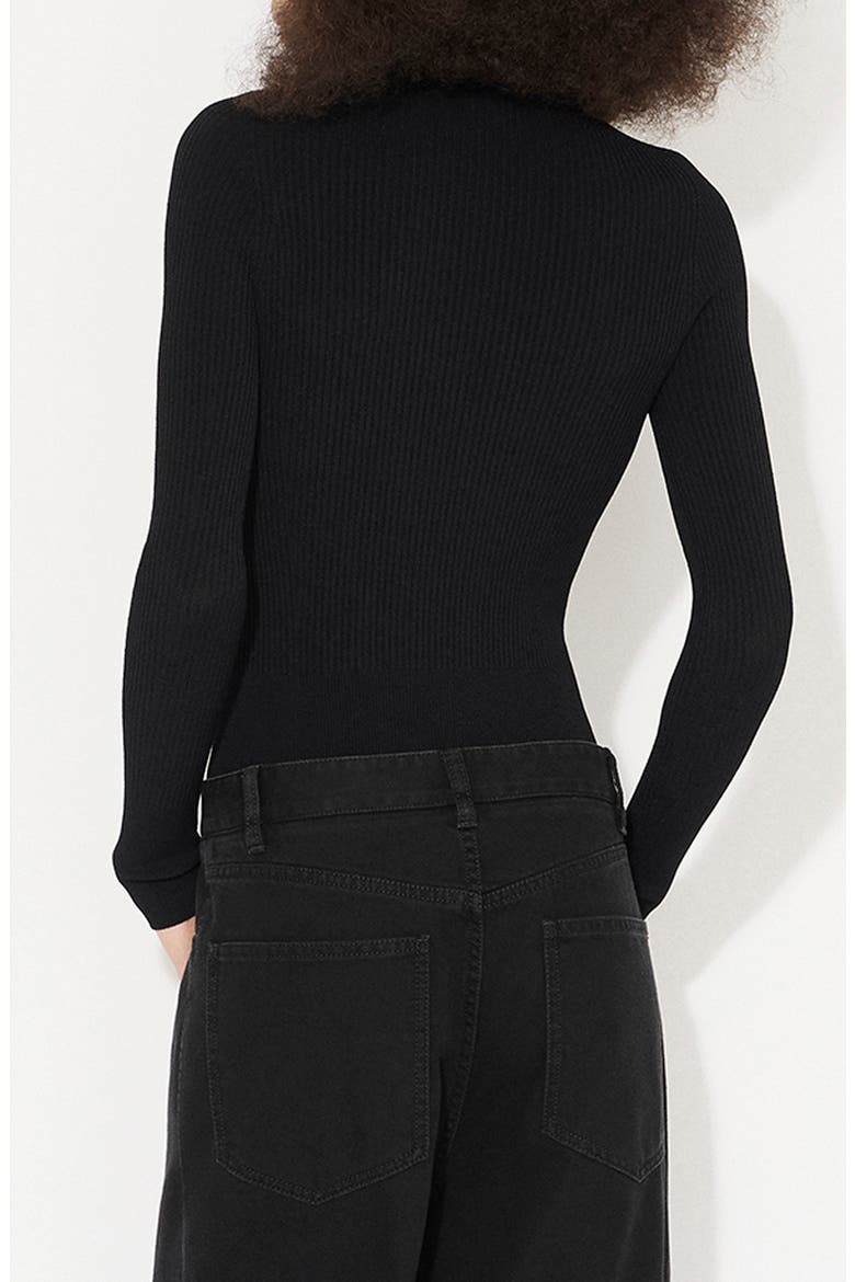 High Neck Body, Alternate, color, NOIR ALAIA
