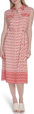 Calvin Klein Sleeveless Midi Shirtdress