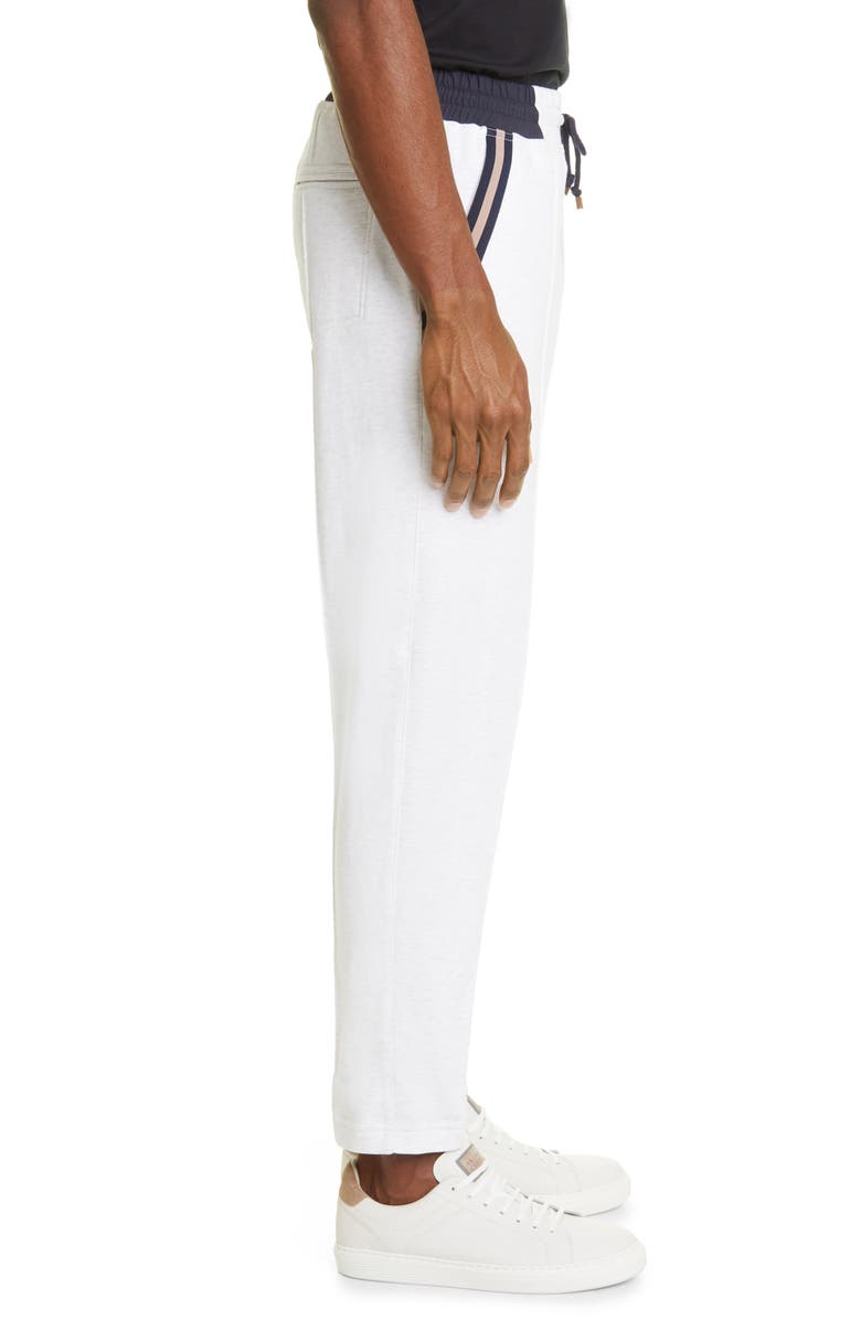 Brunello Cucinelli Cotton Blend Jersey Pants, Alternate, color, 
