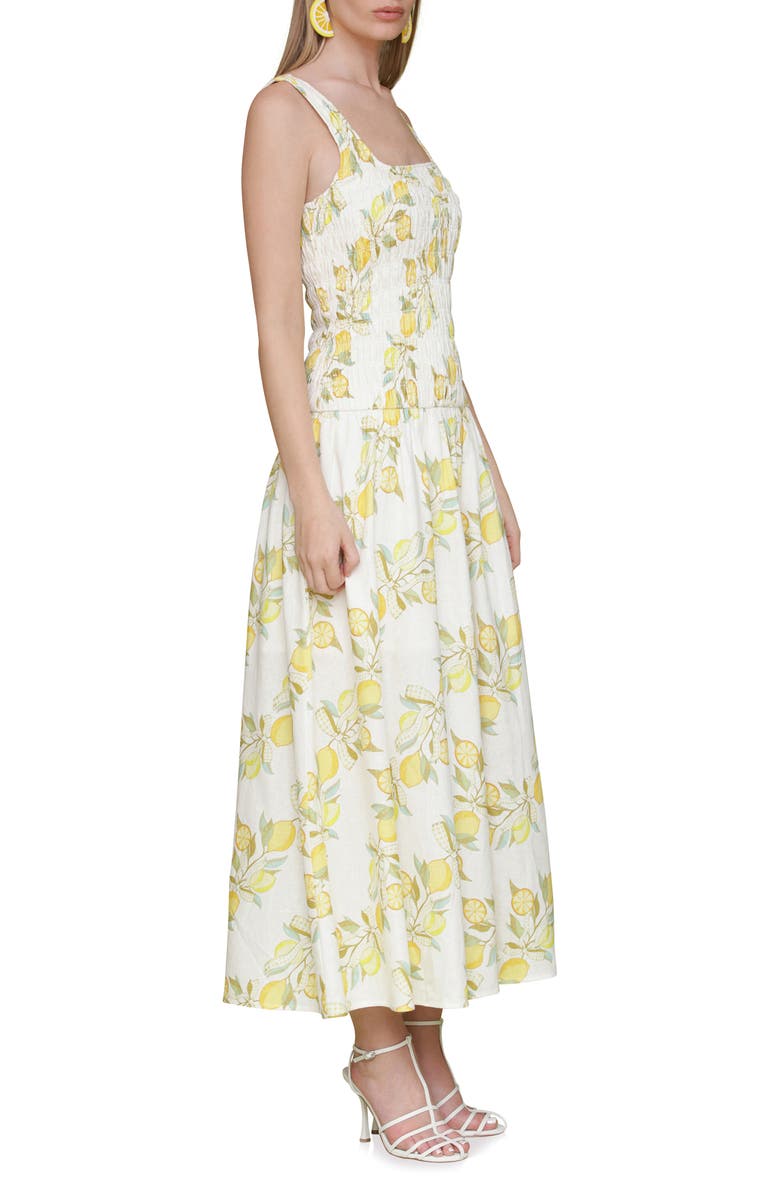 Avec Les Filles Smocked Sleeveless Fit & Flare Maxi Dress, Alternate, color, 