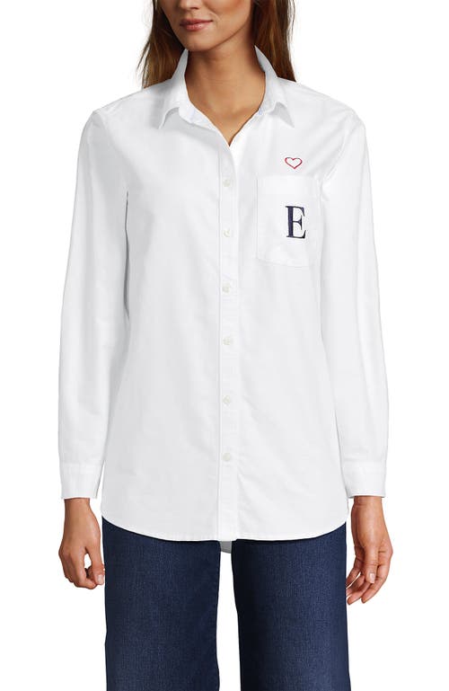 Lands' End Oxford Shirt In White