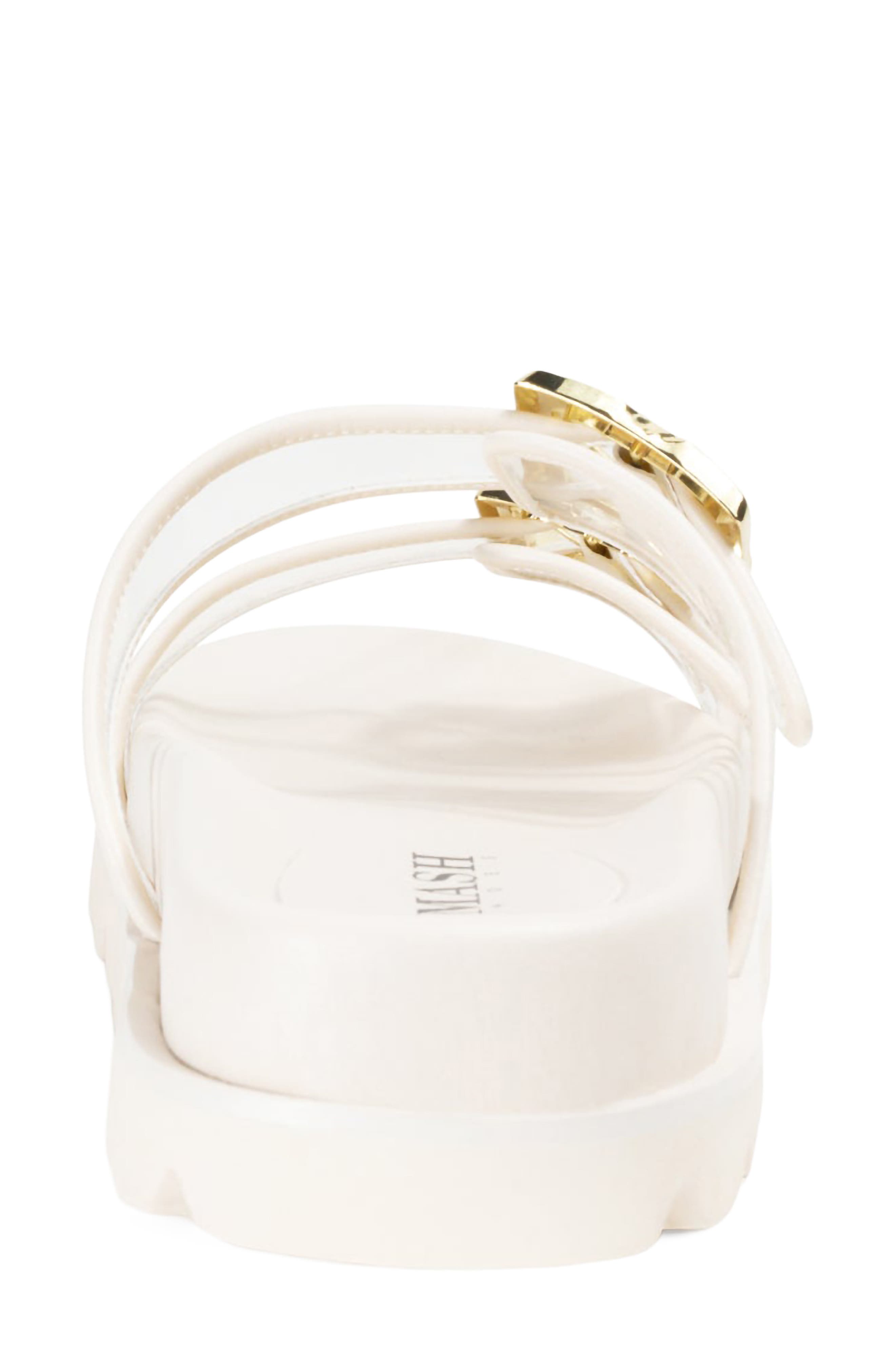 Kaia Flat Slide Sandal, Alternate, color, CREAM
