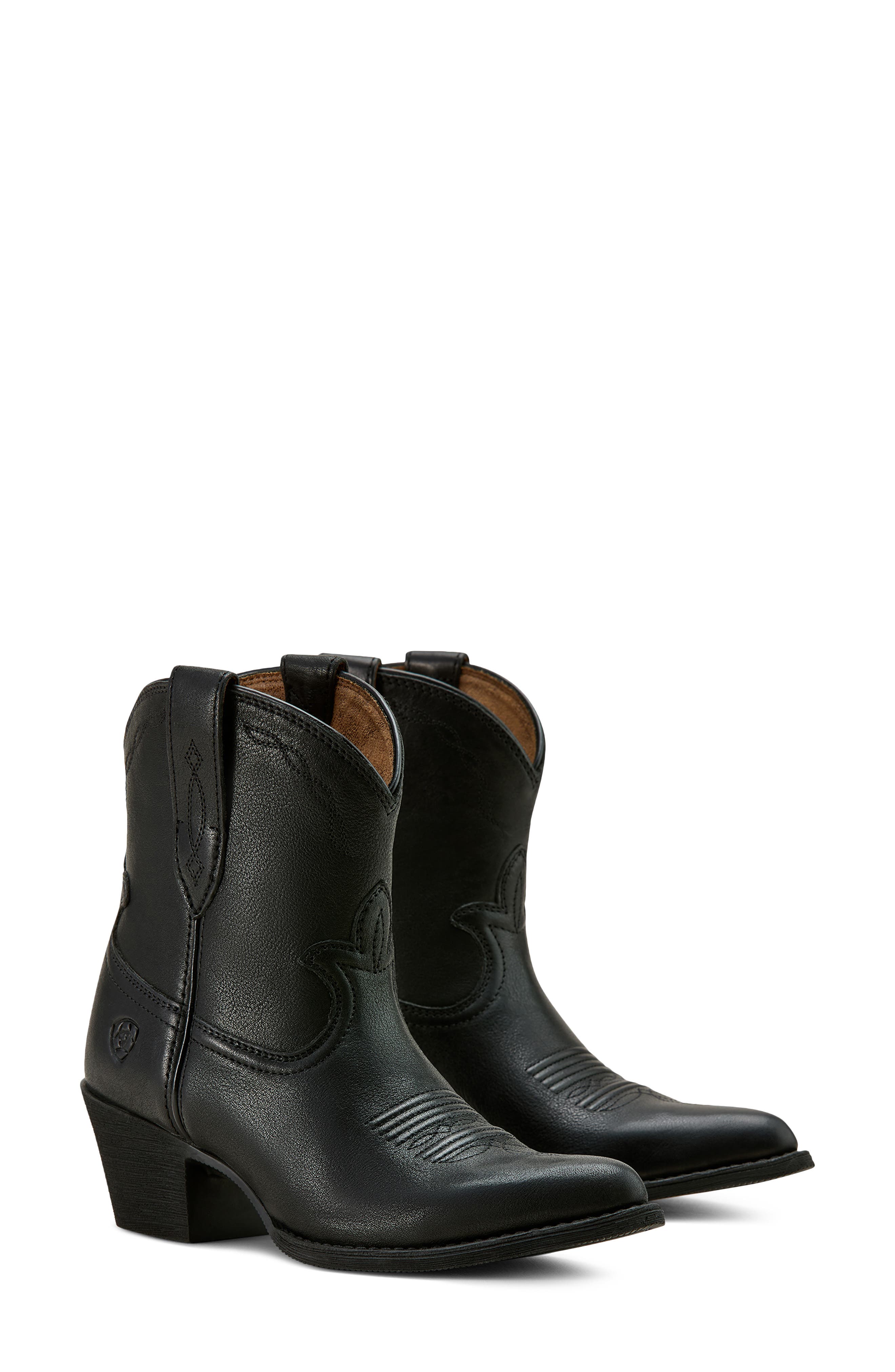 Maggie J Toe Short Western Boot, Alternate, color, BLACK NIGHT
