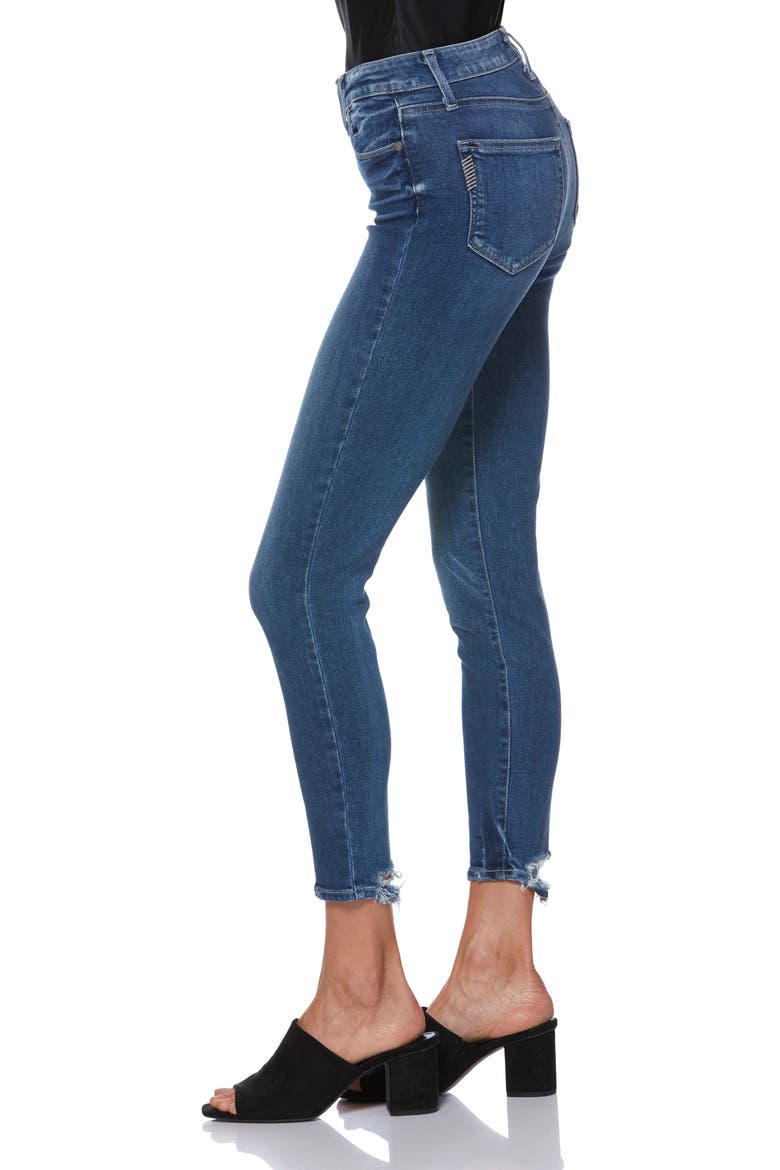 Hoxton Transcend Vintage High Waist Crop Skinny Jeans, Alternate, color, ADDLER BLUE