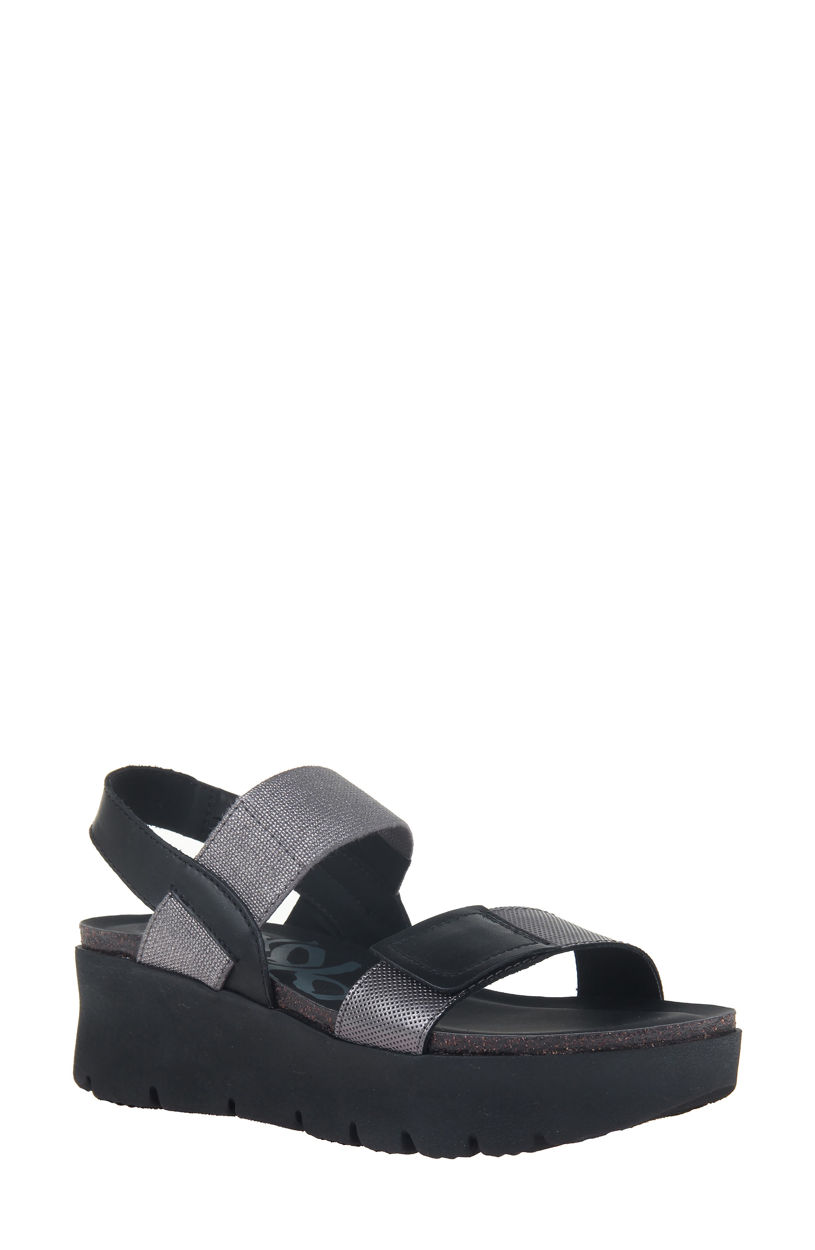 Nova Platform Sandal, Main, color, BLACK LEATHER