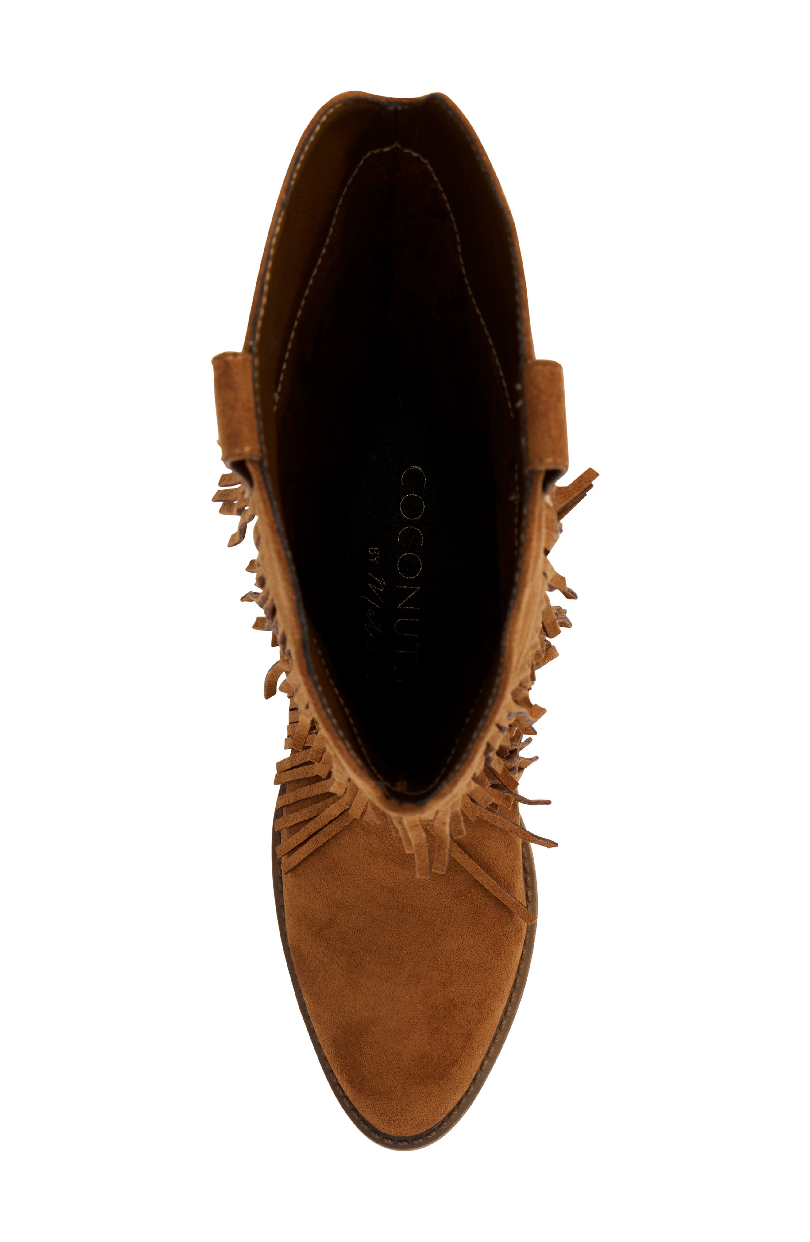 Saloon Fringe Boot, Alternate, color, SADDLE