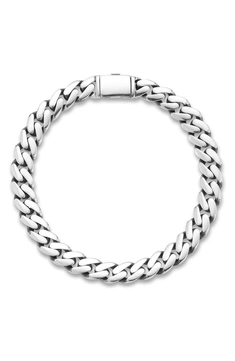 Yield of Men Curb Chain Bracelet, Main, color, 