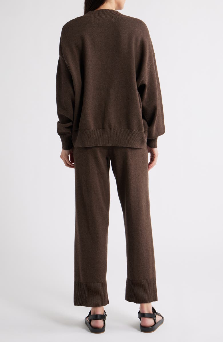 Free People Solar Cardigan & Pants Set, Alternate, color, Chocolate