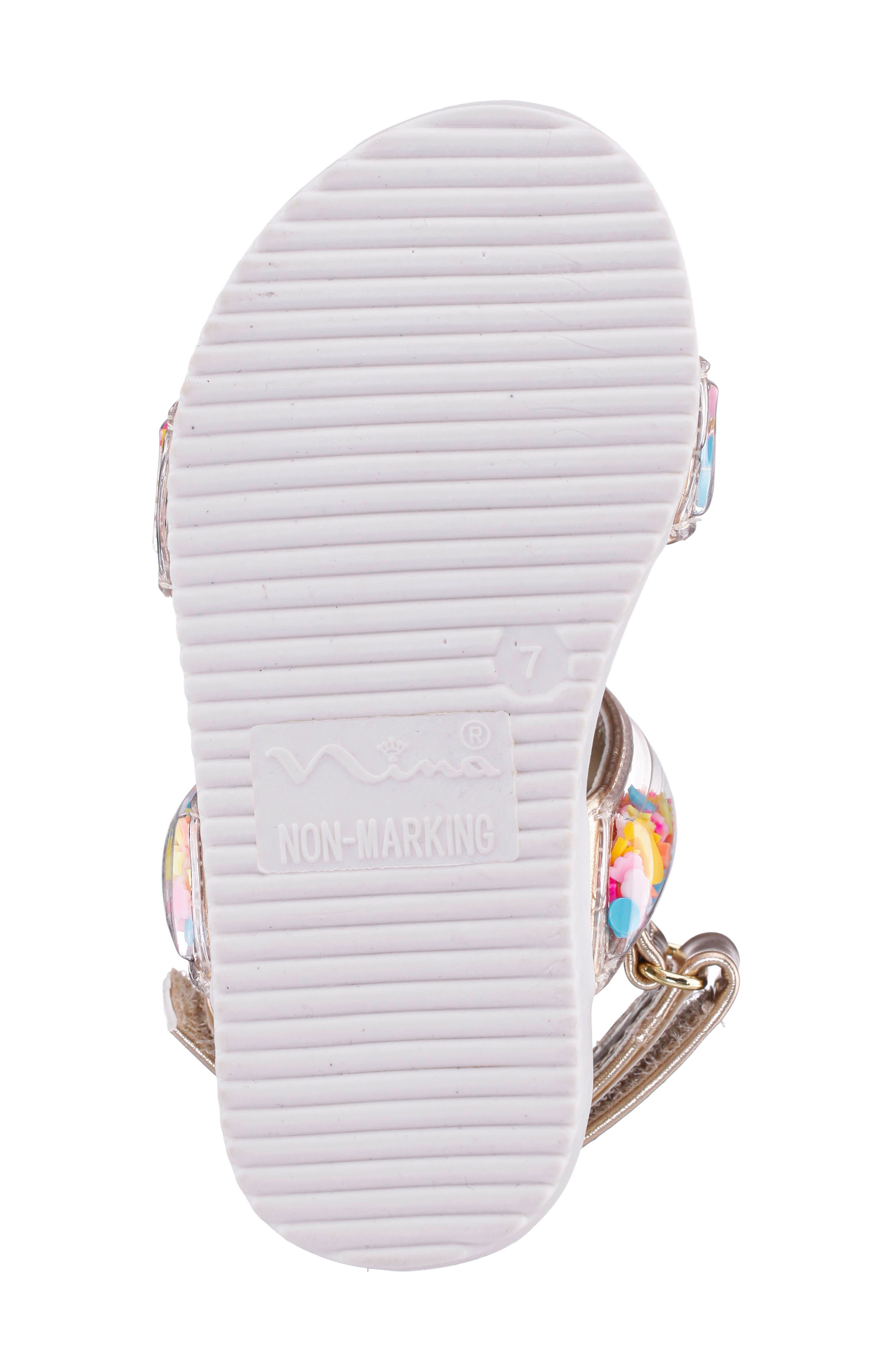 Kids' Yorky Sandal, Alternate, color, LIGHT GOLD METALLIC